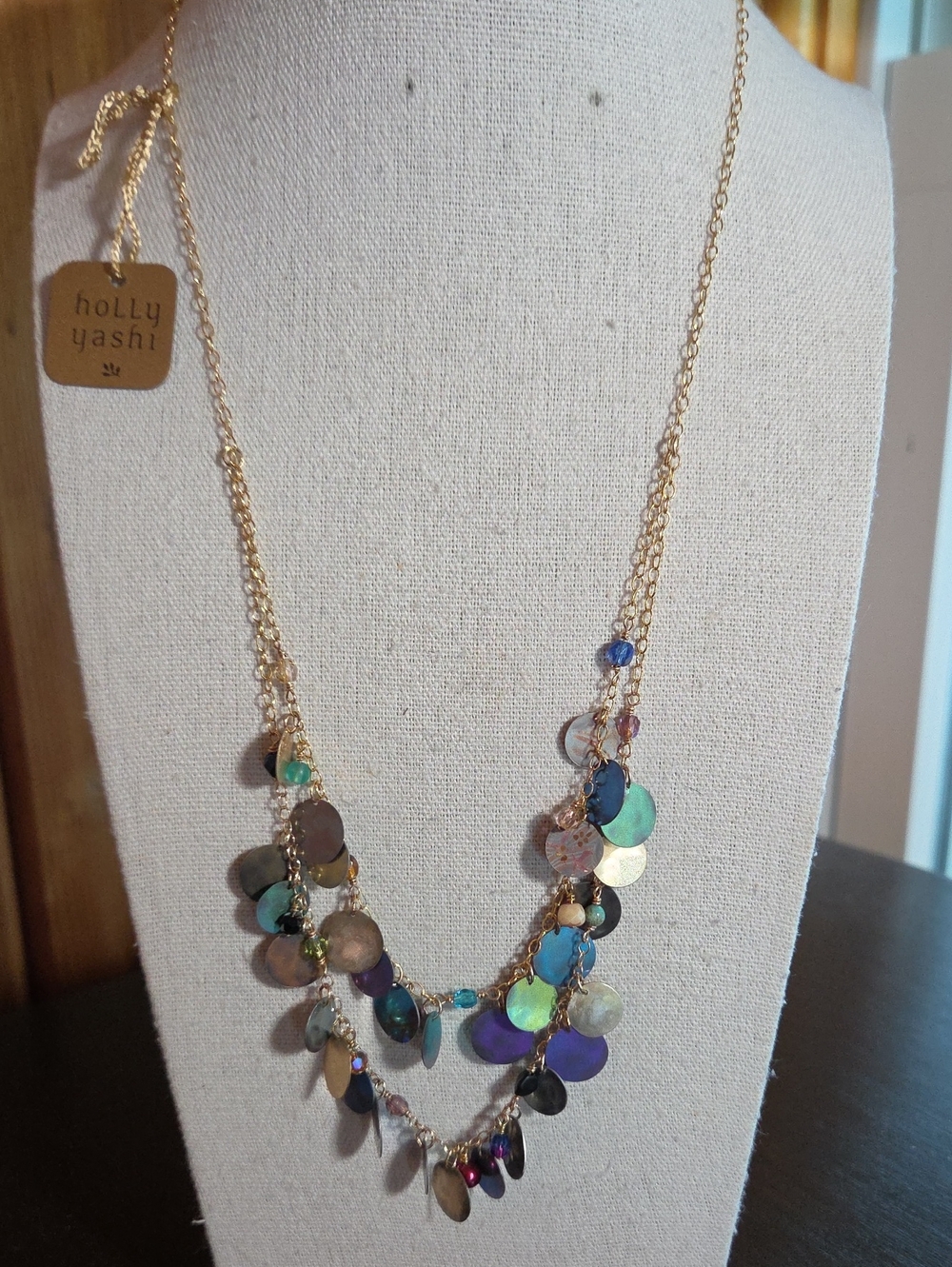 NWT Holly Yashi Double Strand Necklace